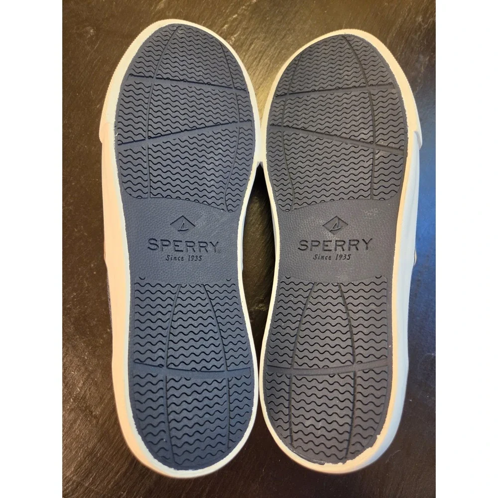 New! Sperry Men's Top Sider Seabreeze Mesh Sneakers Navy Blue Marine Sz 9.5 $100